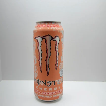 A refreshing zero-sugar energy drink with a smooth peach flavor. The 500 ml can provides a boost of caffeine and B vitamins to support energy, focus, and performance throughout the day, with low calories and no sugar. ⚡